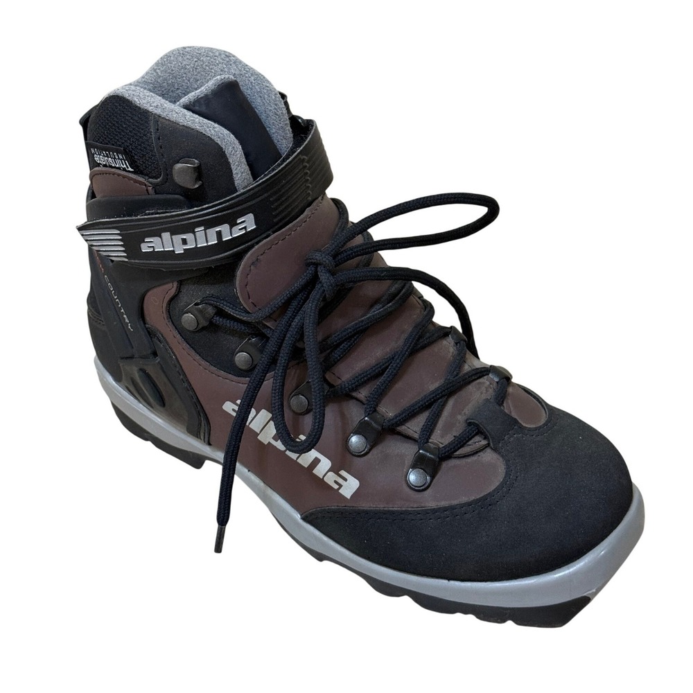 Alpina Women BC 1550 Ski Boots 9.5 Brown Black‎ Thinsulate Backcountry Gorpcore